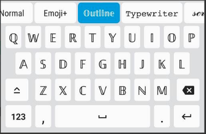 font keyboard image