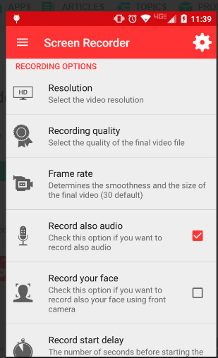 screen recorder images